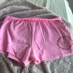 NWT XL Pink Victoria's Secret PINK FOLDOVER ATHLETIC Shorts